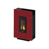 Cadel Stufa A Pellet Grace 7 Ventilata 7 Kw - 74 M² - Rosso
