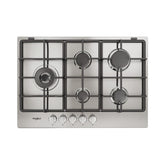 Whirlpool TGML 761 IX R Acciaio inossidabile Da incasso 73 cm Gas 5 Fornelli