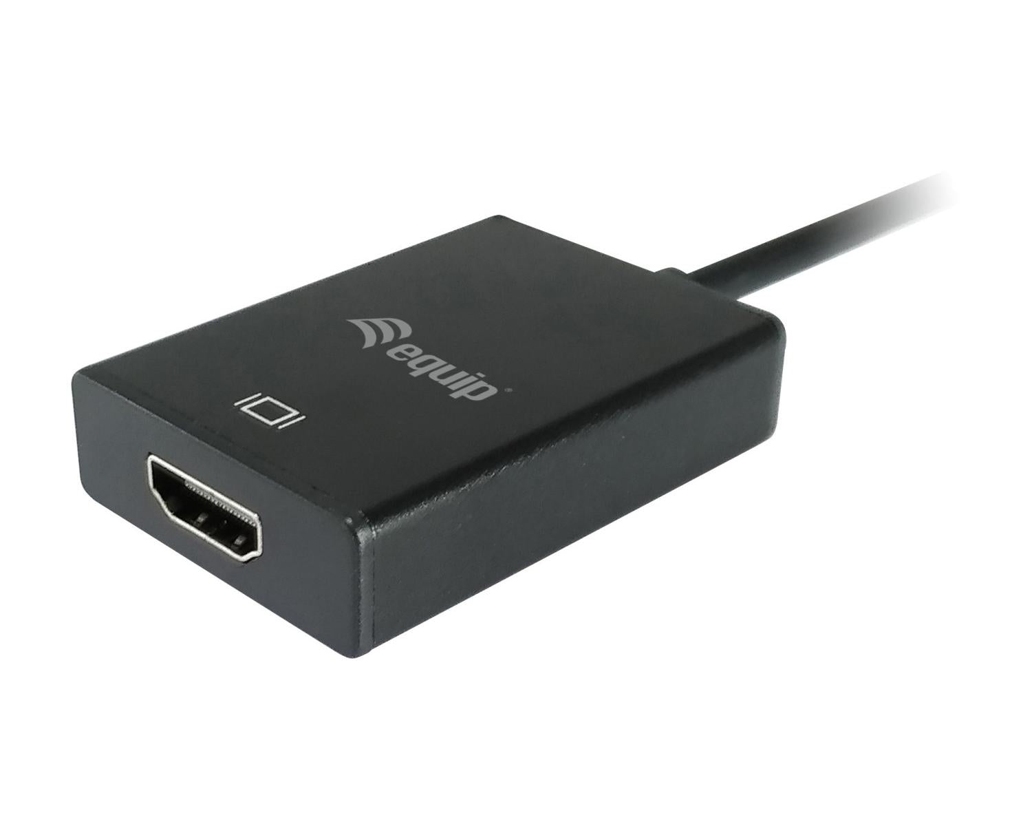 Equip 119038 cavo e adattatore video 0,2 m VGA (D-Sub) 3.5mm DVI-D USB Nero