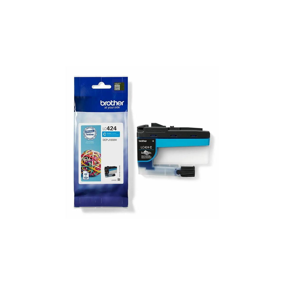 Brother LC-424C cartuccia d'inchiostro 1 pz Originale Ciano
