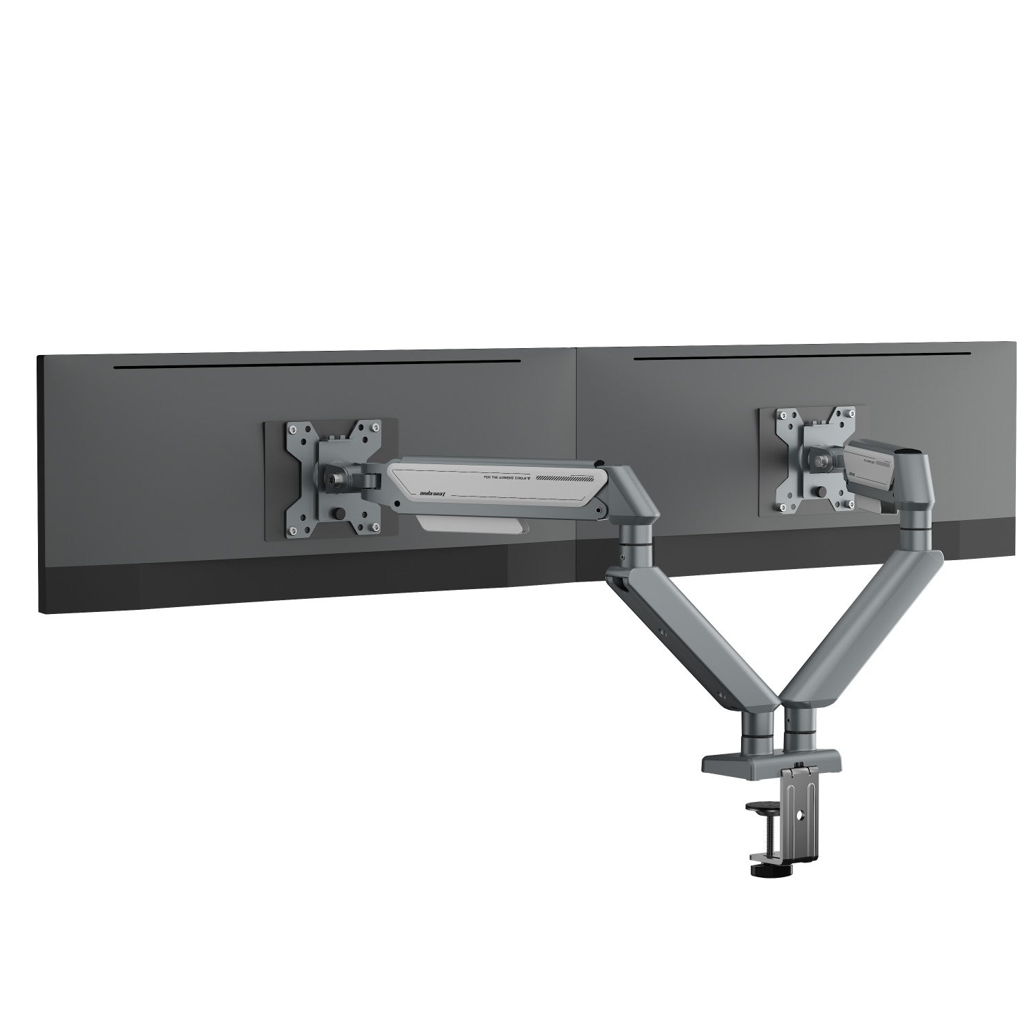 Anda Seat Stealth II Duo 81,3 cm (32 pollici) Scrivania Argento, Bianco