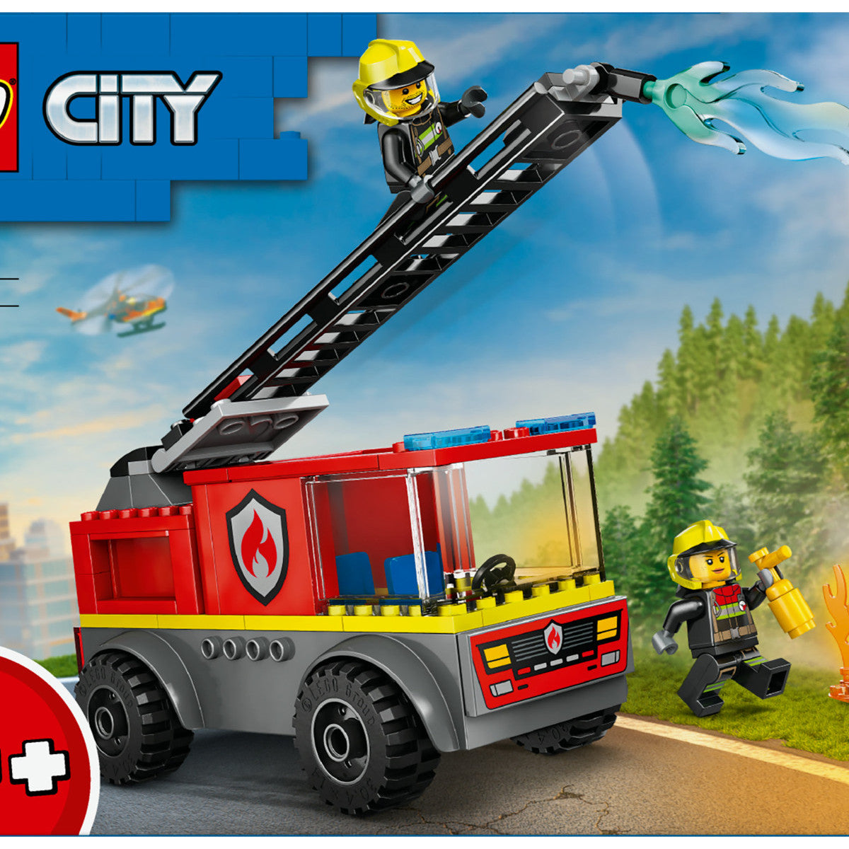 LEGO City Camion dei Pompieri con Scala 60463 Set Costruzione 82 Pezzi 4
