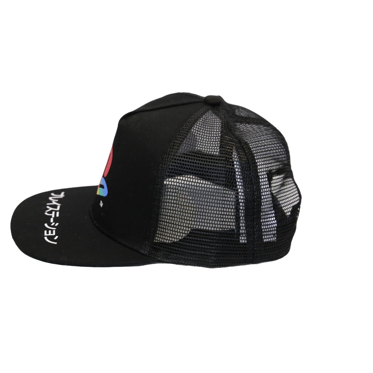 Aida's Cappello PlayStation Edizione Limitata 30 Anniversario - Tesa Piatta, Retro in Retinato, Logo Katakana Giapponese - Snapback Regolabile Nero 52cm