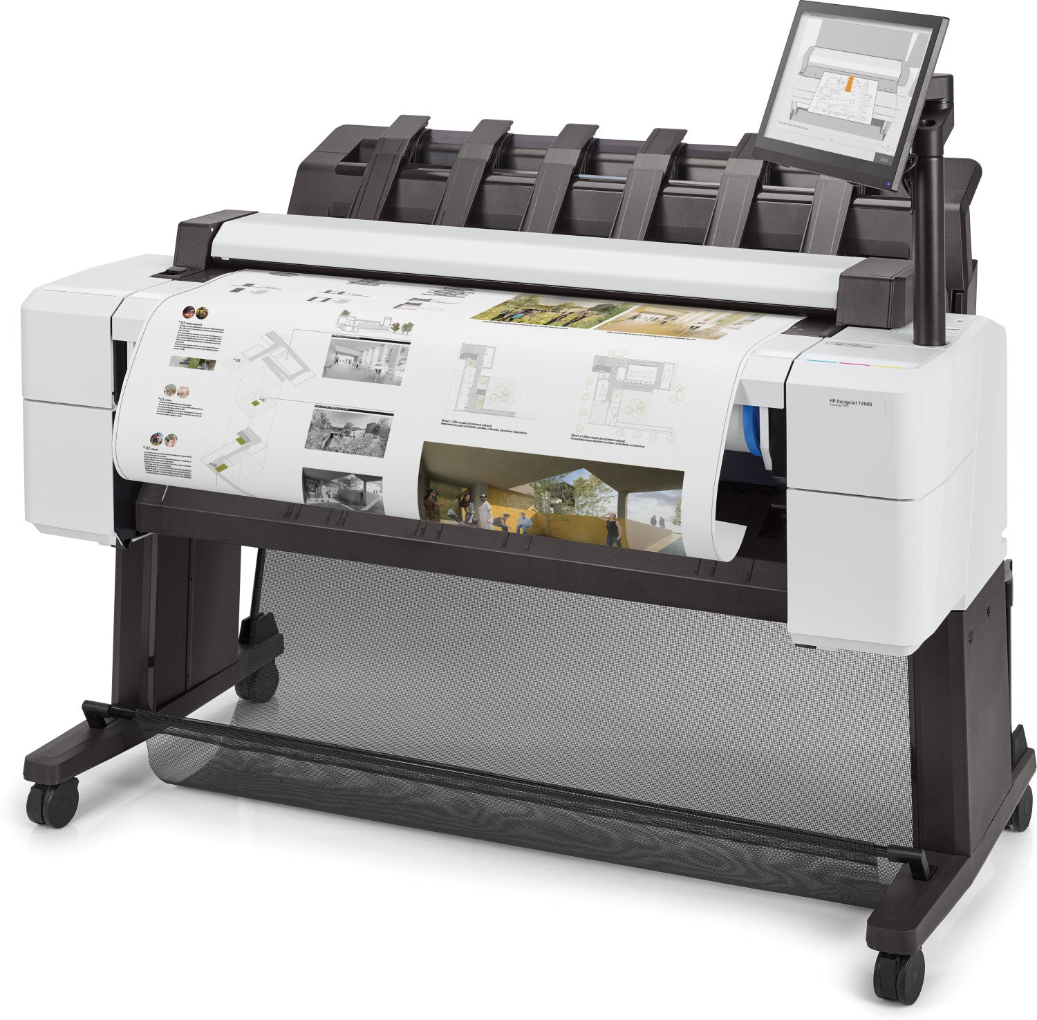 HP 3XB78A Stampante T2600 Grandi Formati Getto d'Inchiostro a Colori 2400x1200 DPI A0 841x1189 mm LAN Bianco Nero