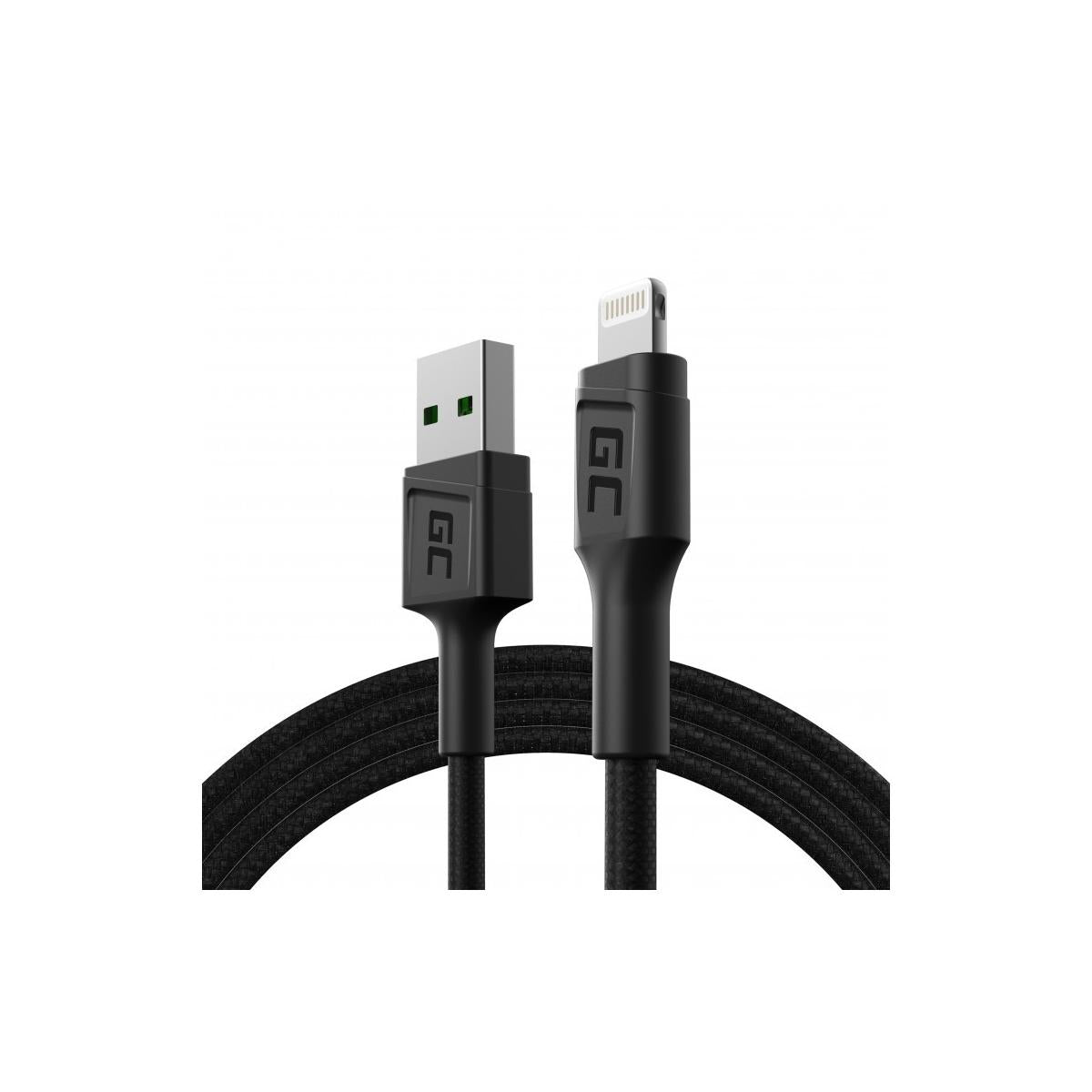 Green Cell KABGC21 cavo Lightning 1,2 m Nero
