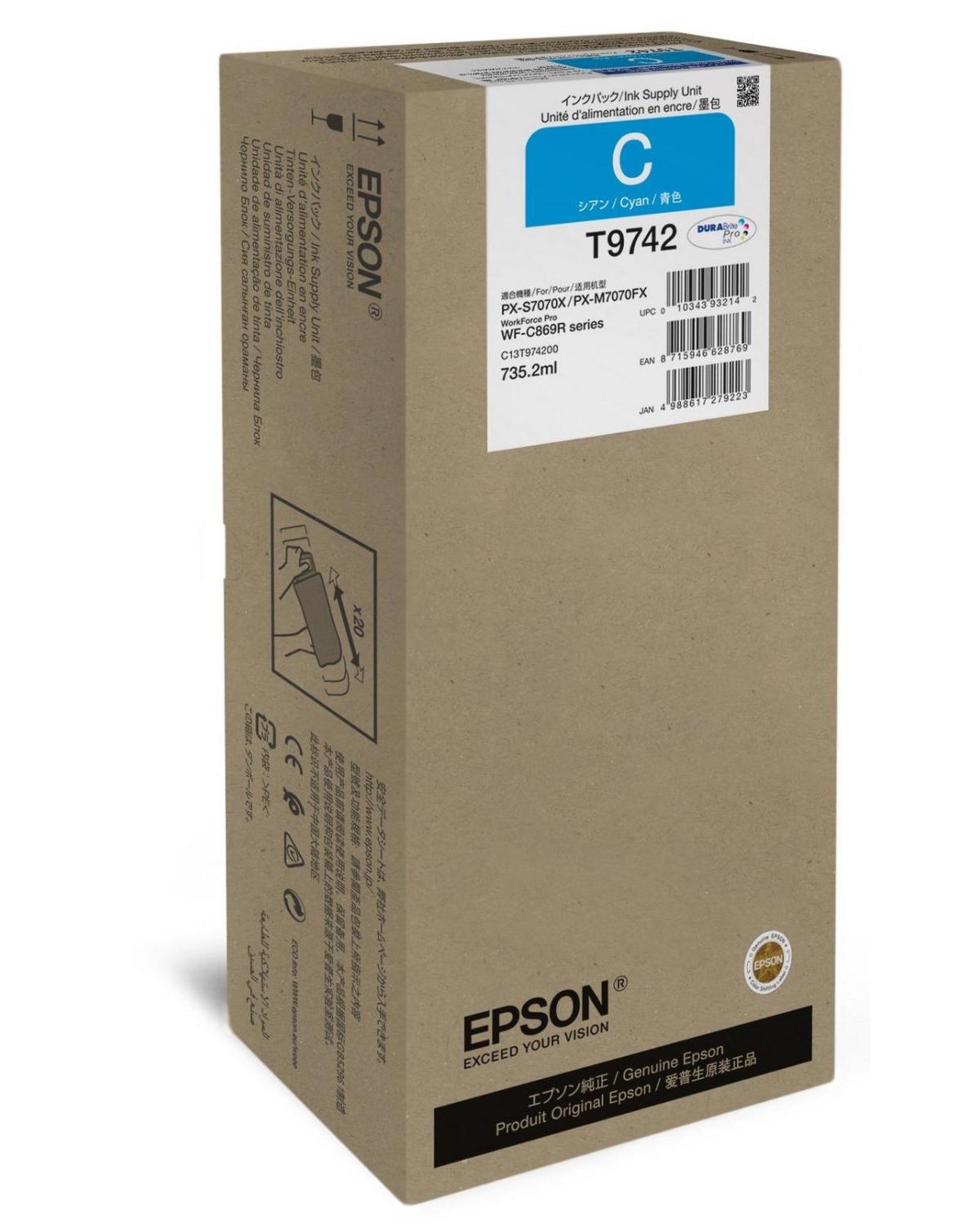 Epson C13T97420N Cartuccia d'inchiostro Originale Ciano