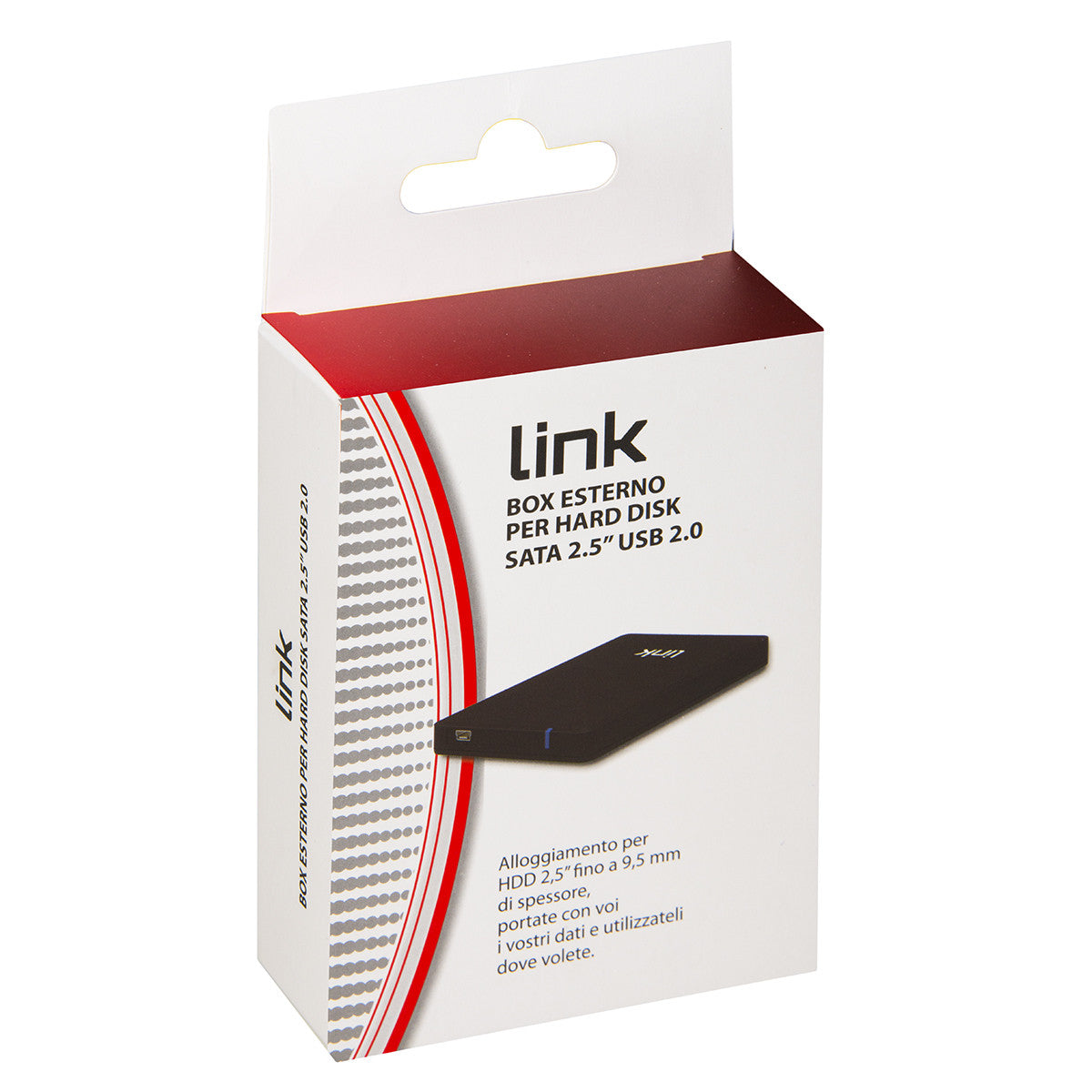 Link Accessori LKLOD252 Box Esterno per HDD SSD Nero