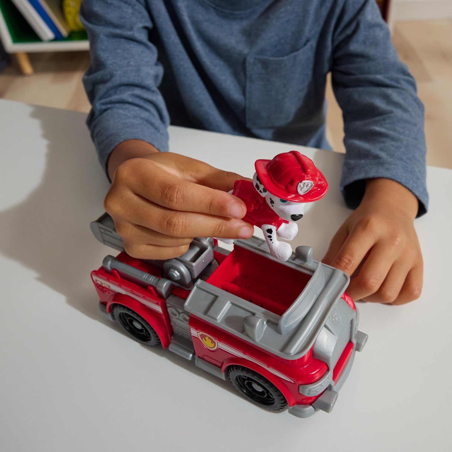 PAW Patrol , Camion dei Pompieri di Marshall, Veicolo e Personaggio Marshall, Giochi Bambini, 3 anni