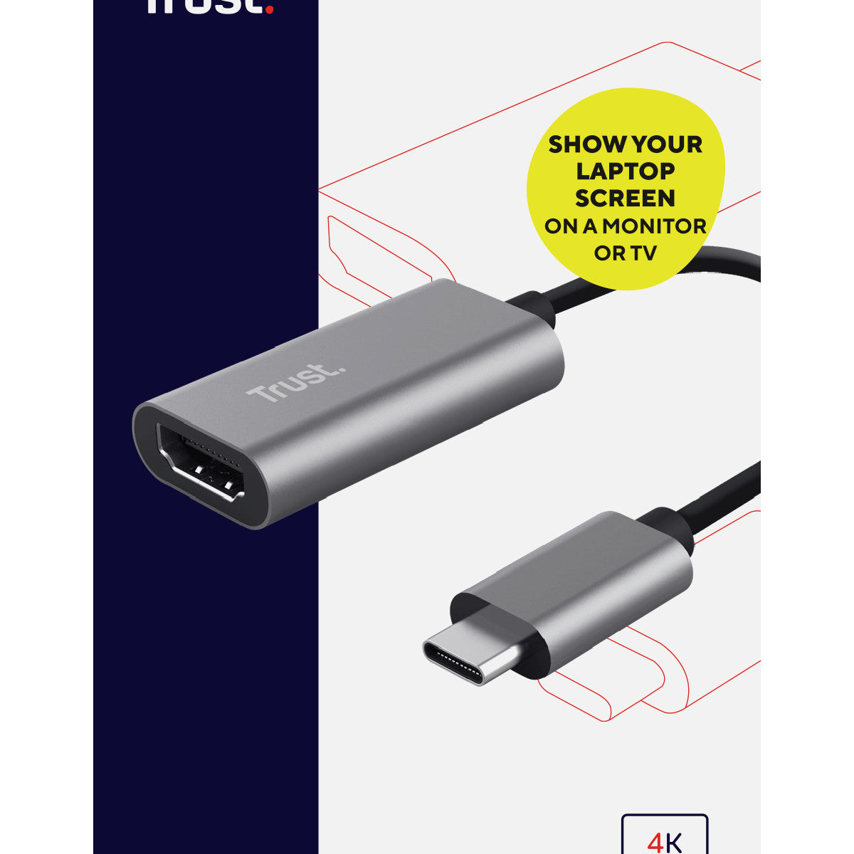 Trust Dalyx adattatore grafico USB Grigio