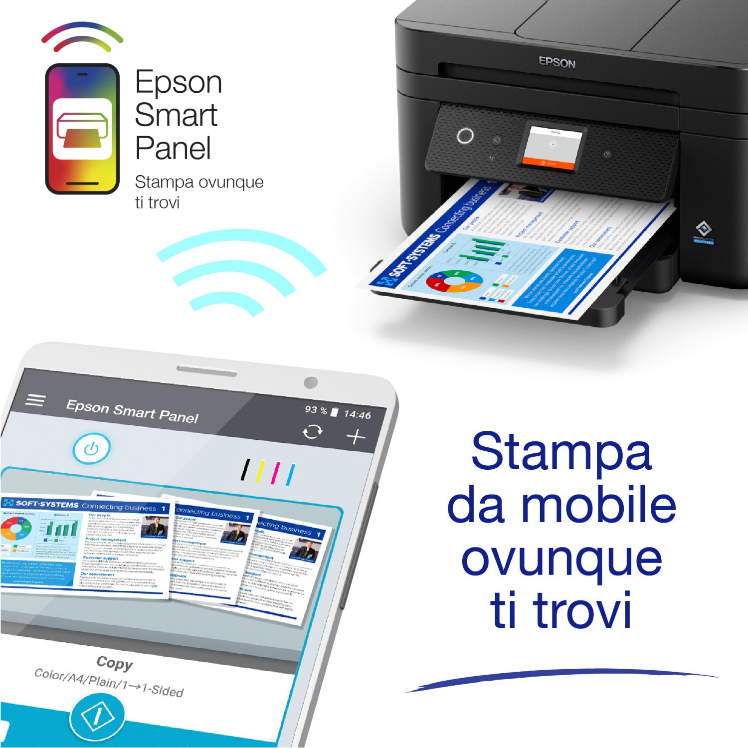 Epson Epson Workforce WF-2960DWF Stampante Multifunzione Wifi Nero