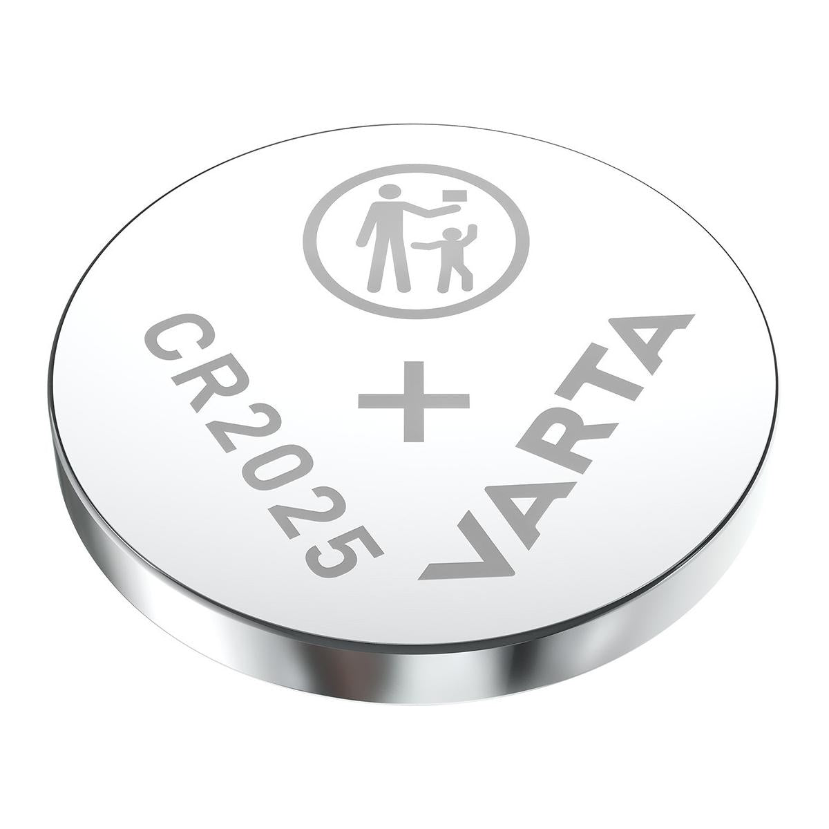 Varta 06025 Batteria Blister 2 pezzi a bottone Litio Grigia