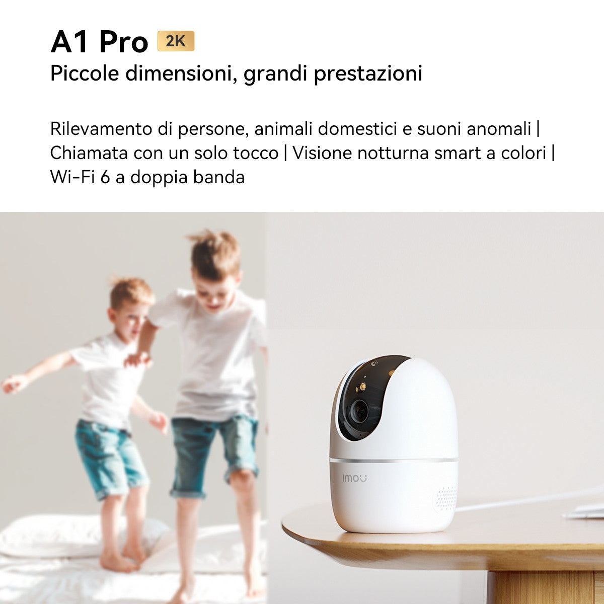 Imou A1 Pro 2K Telecamera di sicurezza IP Interno 2304 x 1296 Pixel Scrivania