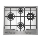 Hotpoint Ariston PCN R643N T/IX/HA Piano cottura 60 cm, griglie smaltate effetto ghisa, 4 fuochi di cui 1 tripla corona