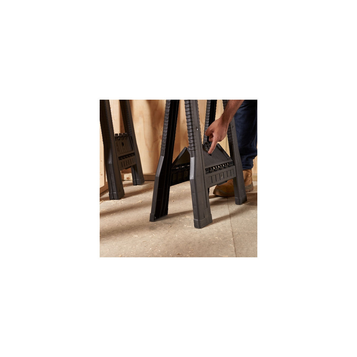 Stanley STST1-70355 cavalletto per segare la legna 2 pz Plastica Ripiegabile