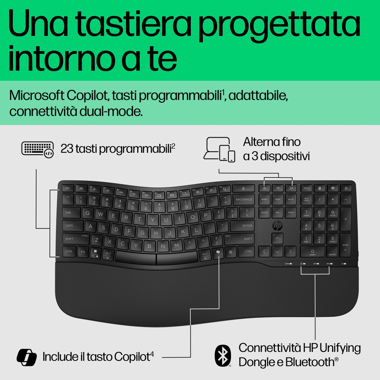 HP Tastiera dual mode 680 Comfort