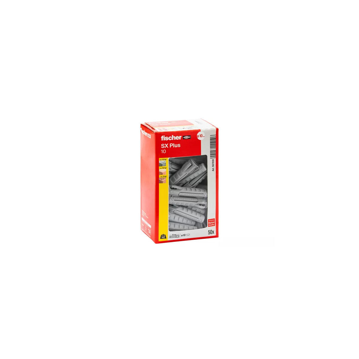 Fischer Tassello Universale In Nylon Sx Plus 10x50 K - 10 Pz