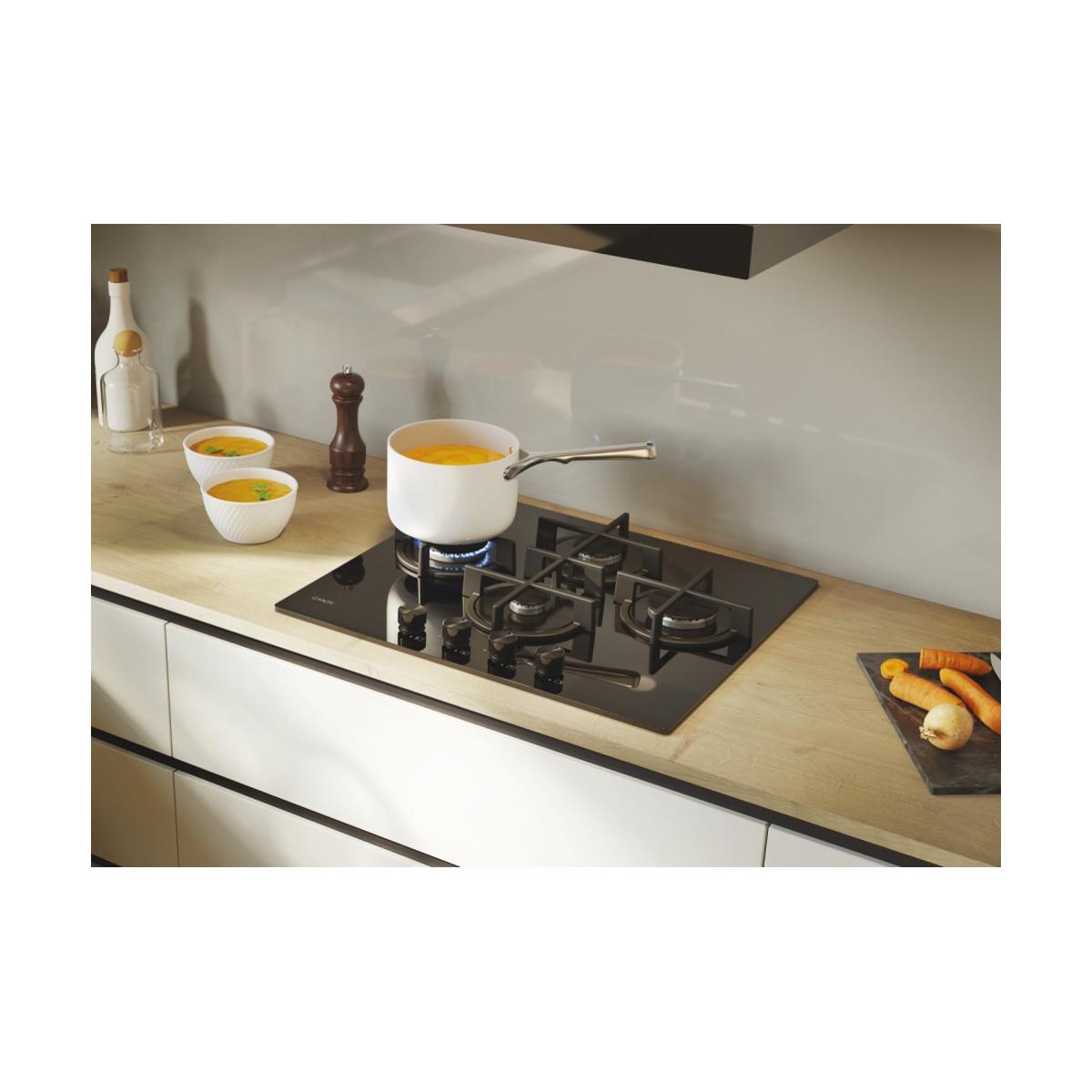 Candy Moderna CVG6DTB Nero Da incasso 59.5 cm Gas 4 Fornelli