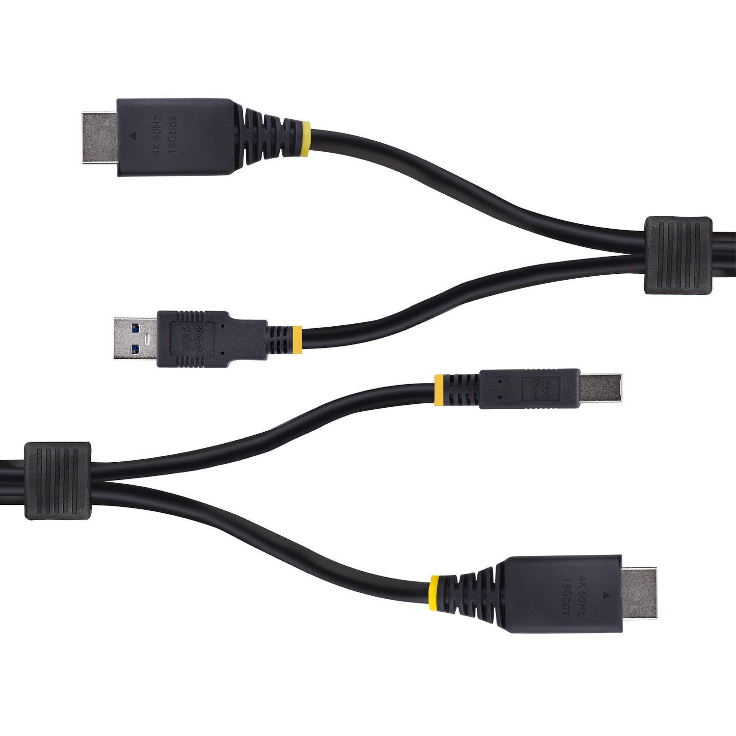 StarTech.com Cavo KVM HDMI e USB 5Gbps da 3m, Cavo Combinato HDMI 2.0 4K 60Hz e USB-A 3.0 per Switch KVM