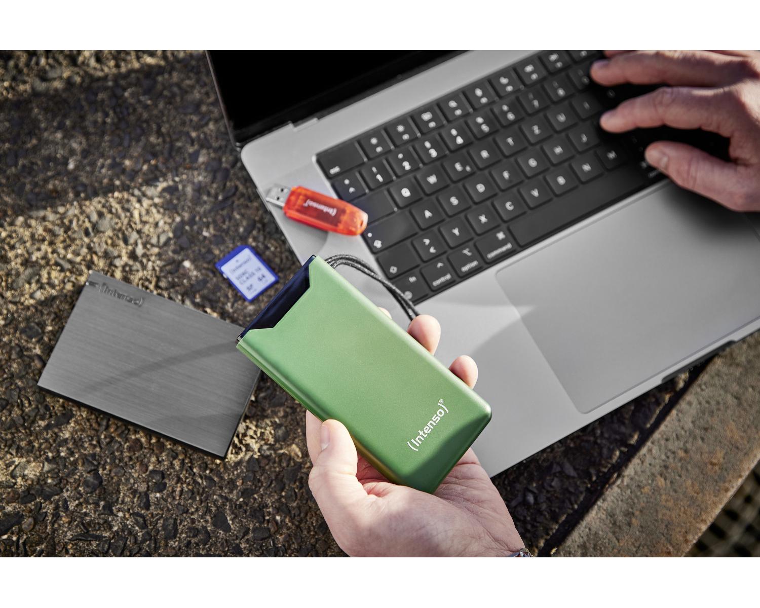 Intenso 7332037 batteria portatile Polimeri di litio (LiPo) 10000 mAh Verde