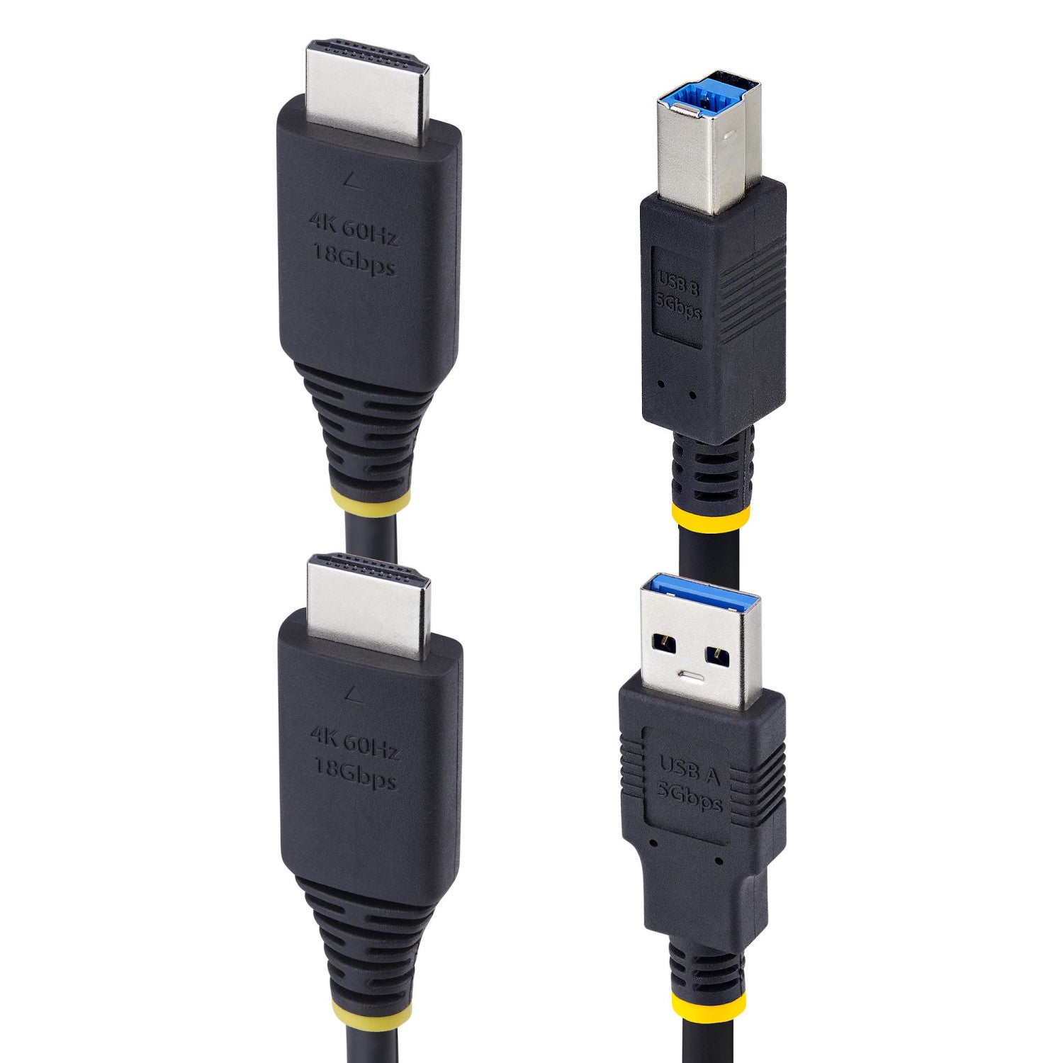 StarTech.com Cavo KVM HDMI e USB 5Gbps da 3m, Cavo Combinato HDMI 2.0 4K 60Hz e USB-A 3.0 per Switch KVM