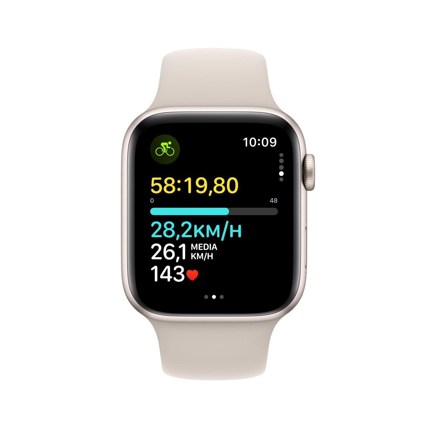 Smartwatch Apple Watch SE GPS Cassa 44mm in Alluminio Galassia con Cinturino Sport M.L Galassia