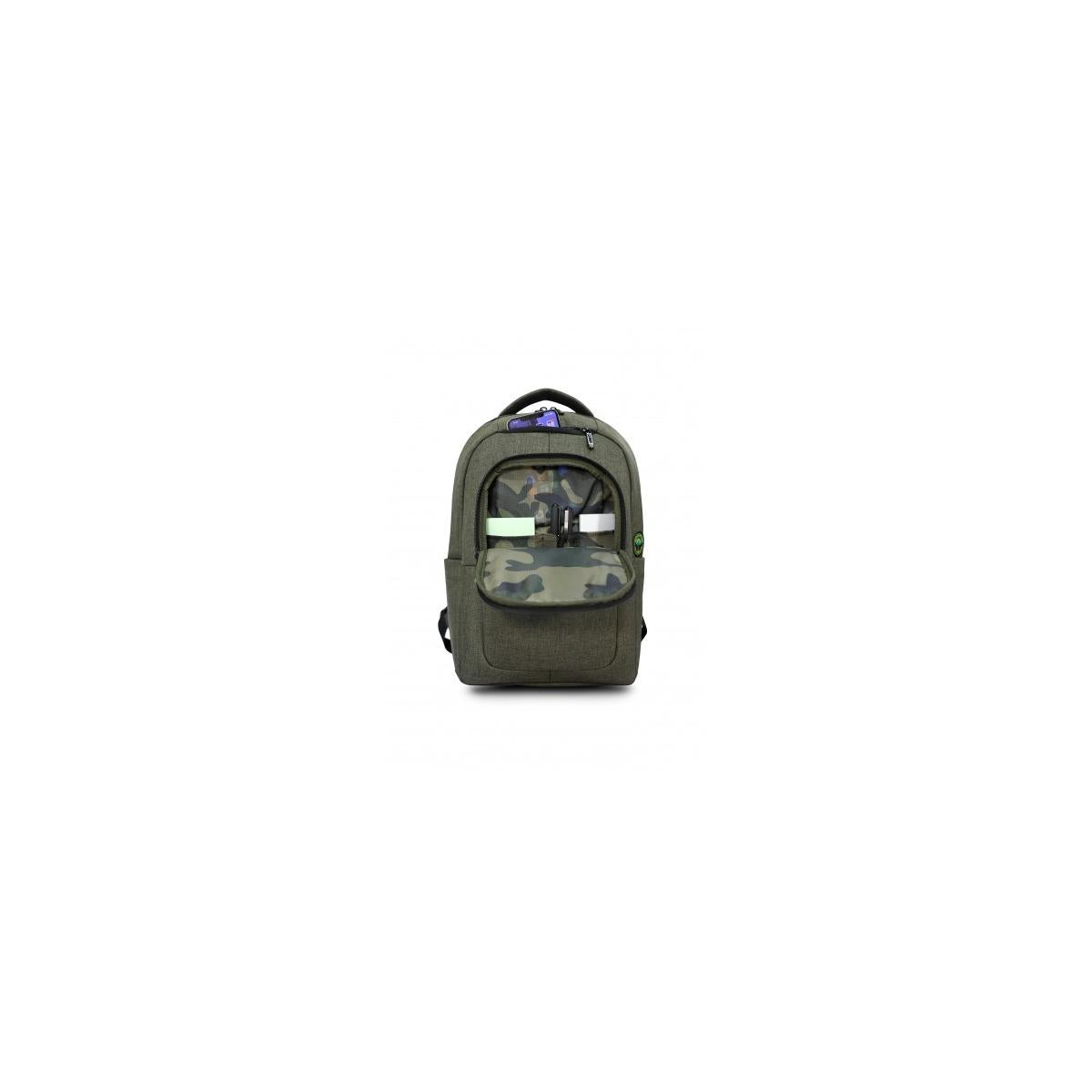 Urban Factory ECB34UF borsa per laptop 35,8 cm (14.1pollici) Zaino Cachi