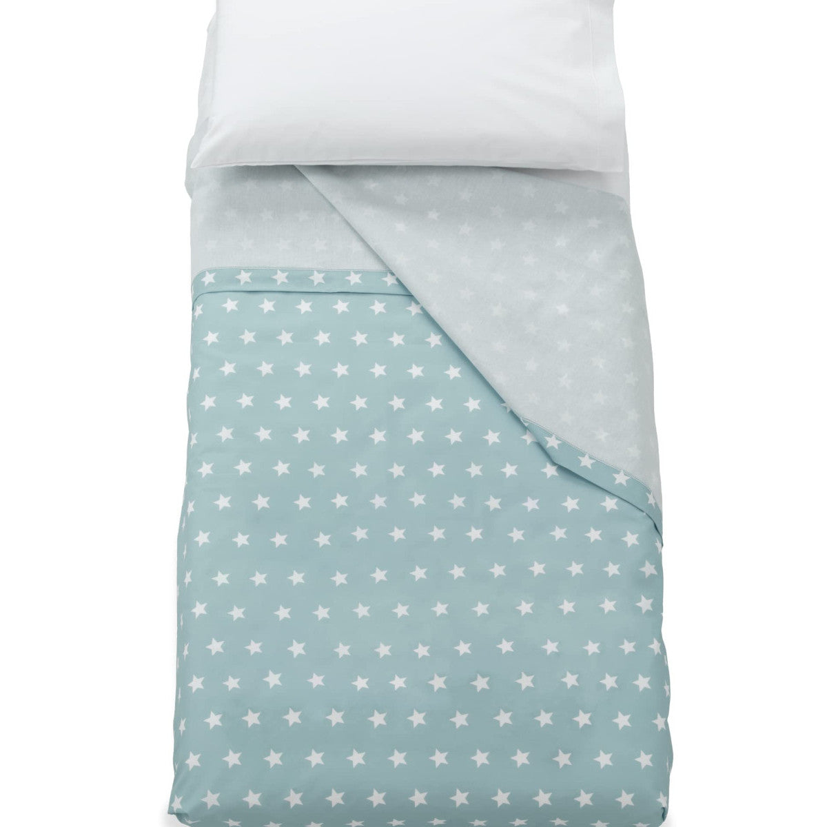 Italbaby Set Lenzuola Lettino 3 Pezzi Starlette Menta 100 Cotone Made in Italy