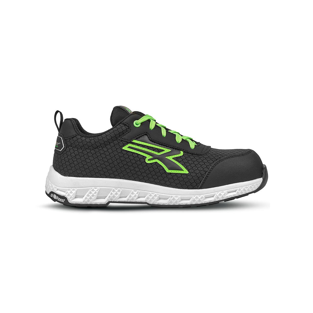 U-Power Mitch ESD Unisex Adulto Nero, Verde, Bianco