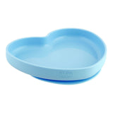 Chicco Piatto Cuore In Silicone Azzurro 9M