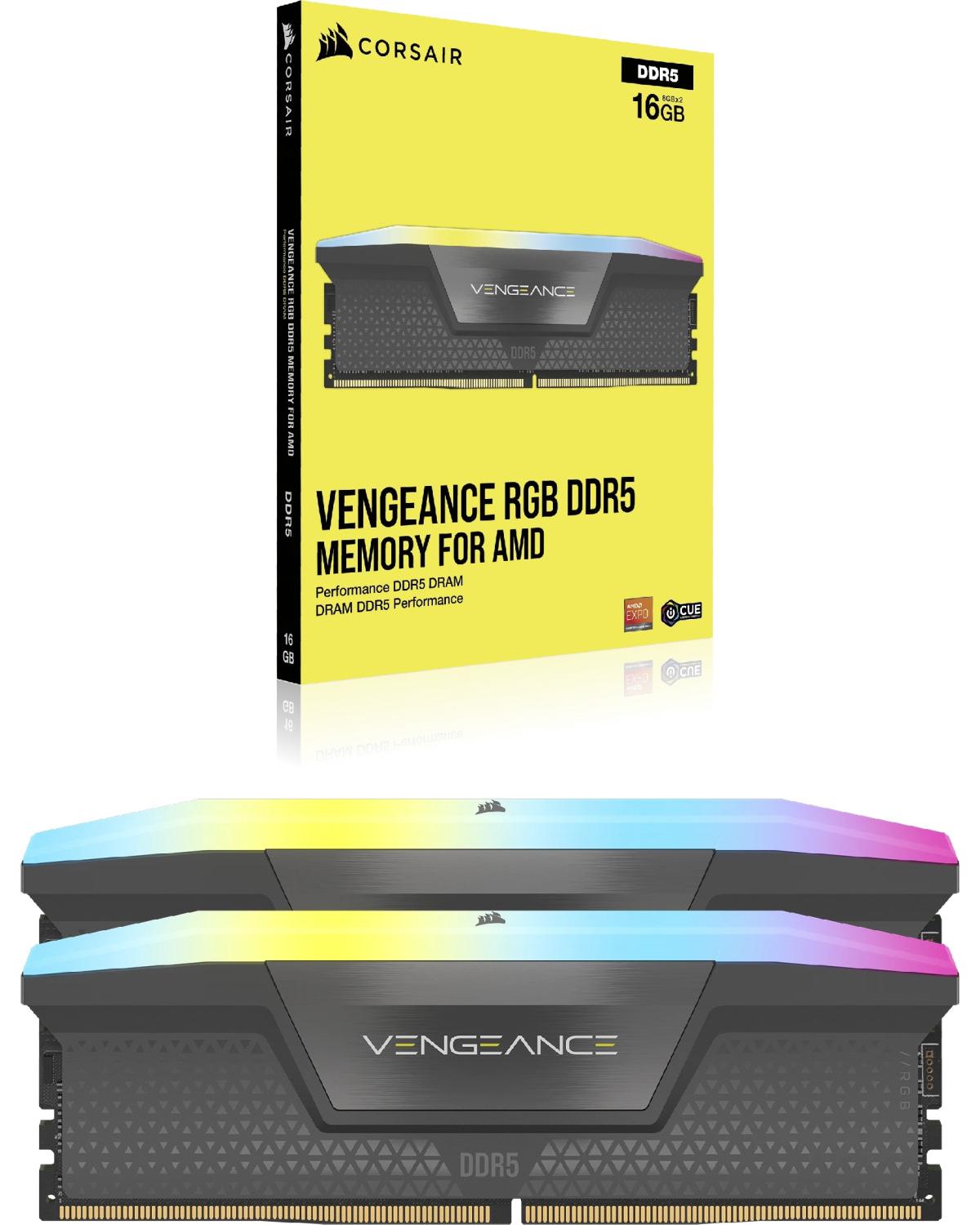 Corsair Vengeance RGB CMH32GX5M2E6000Z36 memoria 32 GB 2 x 16 GB DDR5 6000 MHz