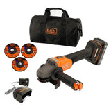 Black Decker Smerigliatrice Angolare A Batteria Brushless BCG6L8D1S-QW 18V 115mm