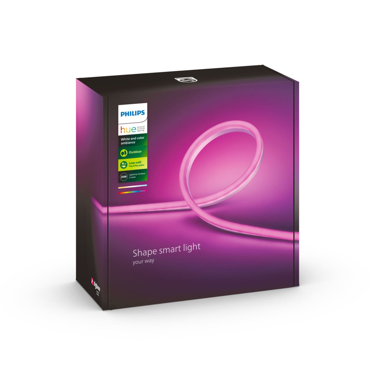 Philips Hue White and Color ambiance 8718699709839 soluzione di illuminazione intelligente Striscia LED intelligente ZigBee Multicolore 19 W