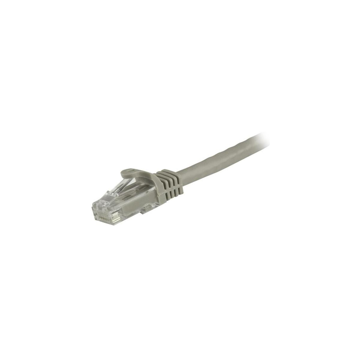 StarTech.com Cavo patch CAT6 1,5 m - Filo di rame al 100 - Connettore antistrappo - Grigio