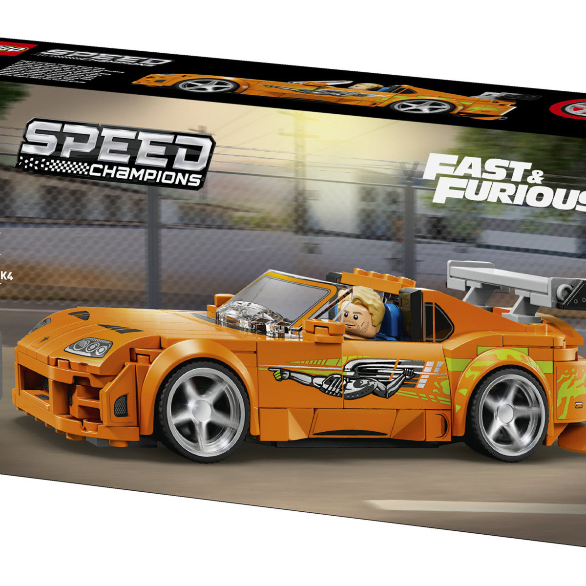 Lego Speed Champions 77260 The Fast And The Furious Toyota Supra MK4, Macchina Giocattolo Con Minifigure, Regalo Stem Da 10