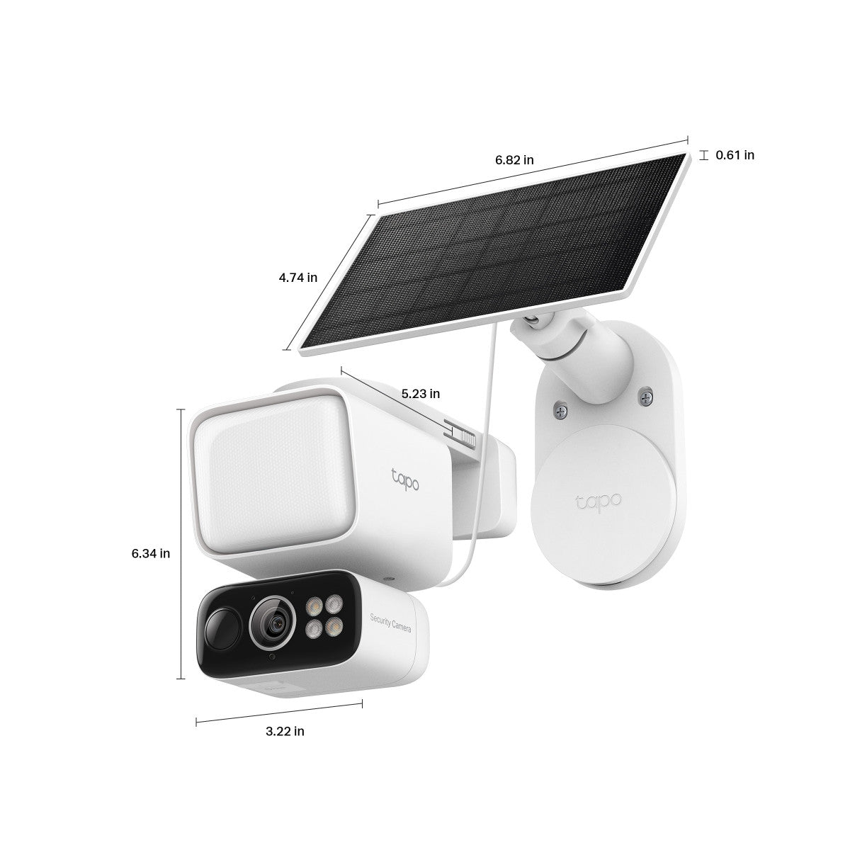 TP-Link Tapo TC50 KIT telecamera di sorveglianza Torretta Telecamera di sicurezza IP Esterno 2304 x 1296 Pixel Soffitto/Parete/Palo