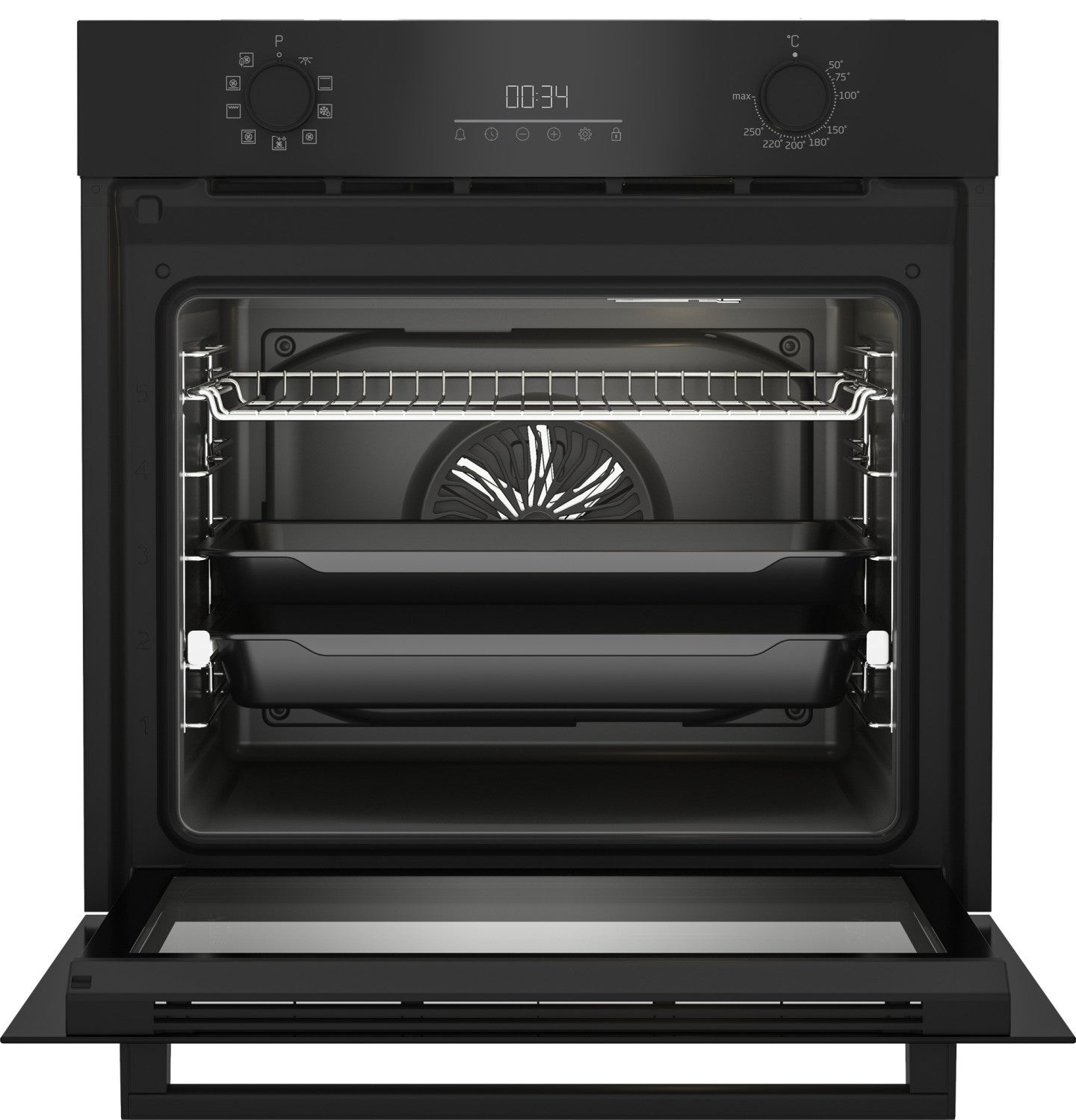 Beko b300 Forno Multifunzione Beyond BBIM17300BSEA, AirFry, 9 Funzioni, Cottura pizza, 72 litri, Classe A