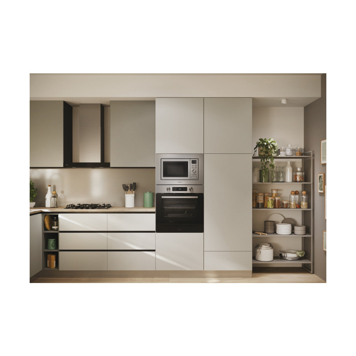 Candy CA38FMW8NG Argento Solo microonde Da incasso 17 L