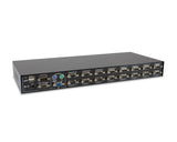 LevelOne KVM-3216 switch per keyboard-video-mouse (kvm) Montaggio rack Nero