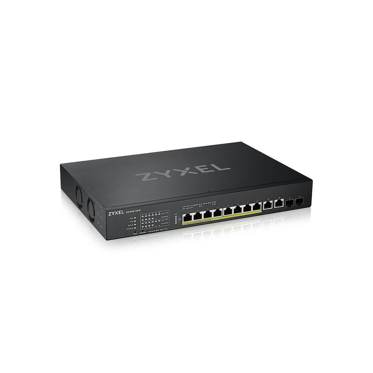 Zyxel XS1930-12HP-ZZ0101F switch di rete Gestito L3 10G Ethernet (100/1000/10000) Supporto Power over Ethernet (PoE) Nero