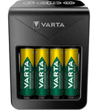 Varta LCD Plug charger AA e AAA Batterie ricaricabili NiMH incl. 4x AA 2100 mAh accu nero