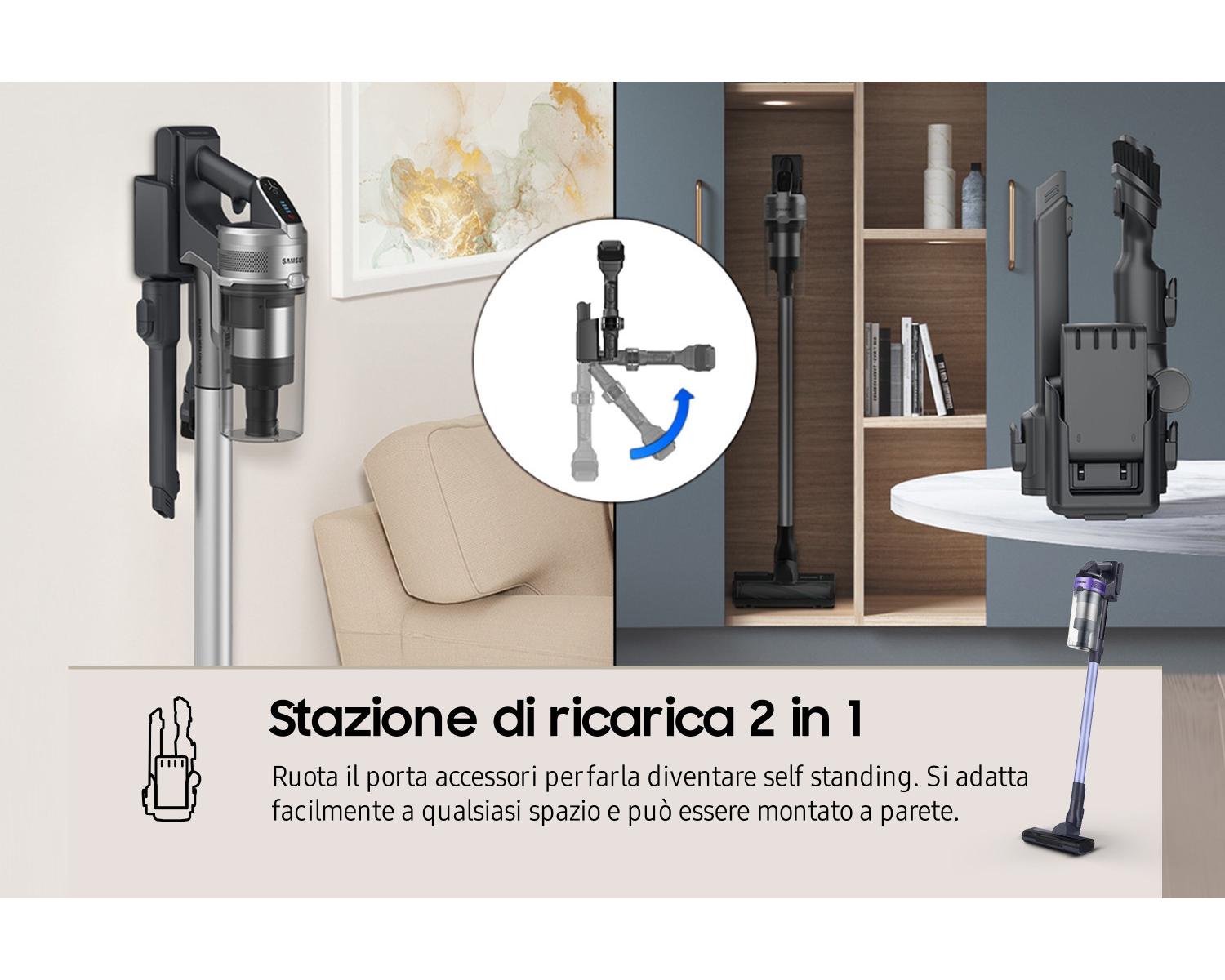 Samsung VS15A6031R4 Aspirapolvere a bastone Batteria Secco Senza sacchetto 0