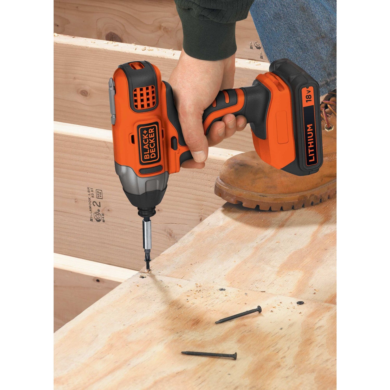 Black e Decker BDCIM18N-XJ cacciavite elettrico e avvitatore a impulso 3000 Giri/min Nero, Arancione
