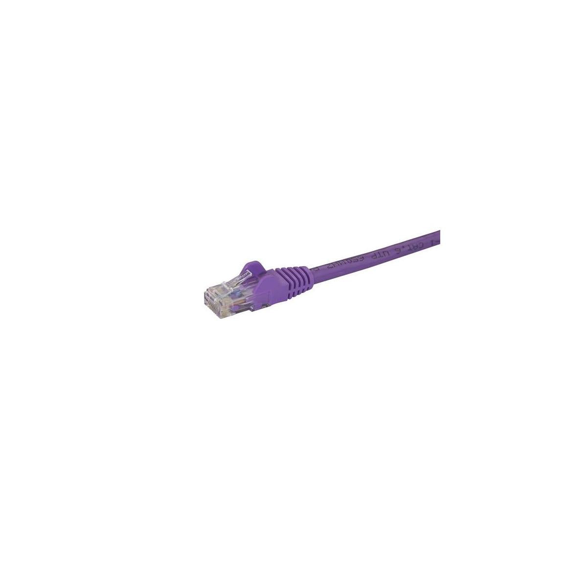 StarTech.com Cavo di Rete Viola Cat6 UTP Ethernet Gigabit RJ45 Antigroviglio - 1m