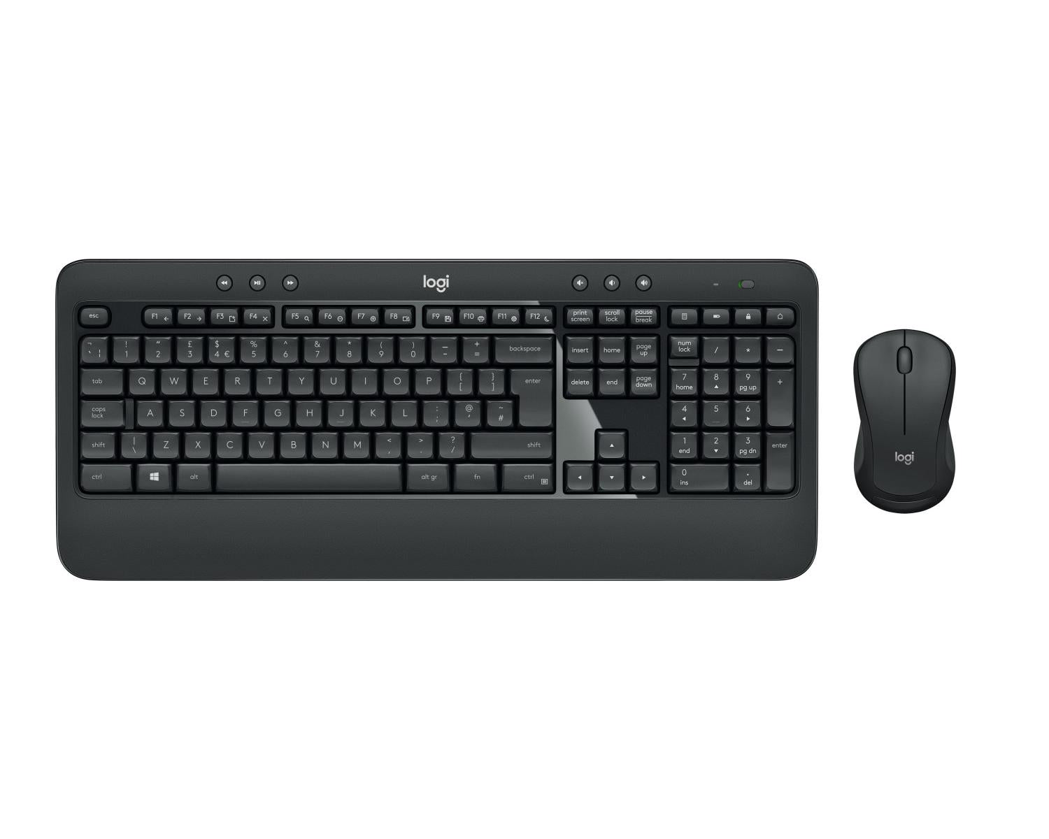 Logitech MK540 Advanced Combo Tastiera e Mouse Wireless per Windows, Ricevitore USB Unifying 2,4 GHz, Tasti di Scelta Rapida Multimediali, Durata Batteria di 3 Anni, per PC, Laptop
