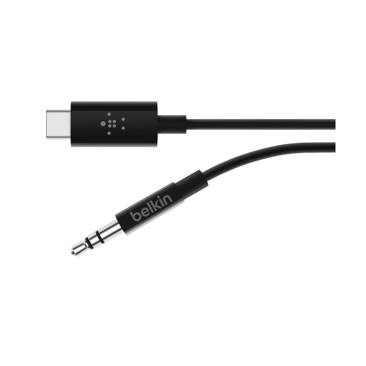 Belkin RockStar 3.5mm Audio Cable with USB-C Connector cavo audio USB C Nero