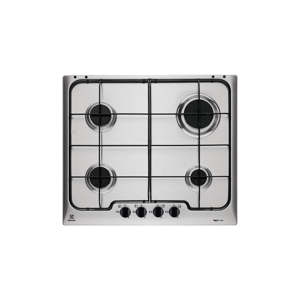 Electrolux RGG6242OOX piano cottura Acciaio inox Da incasso 59 cm Gas 4 Fornelli