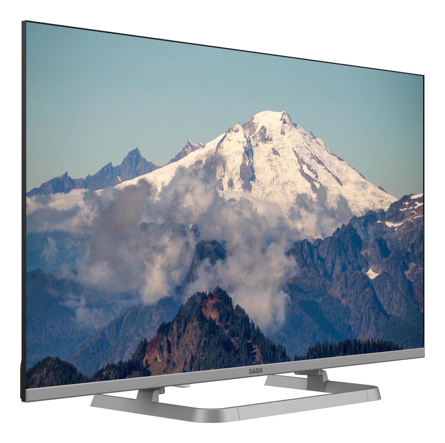 SABA SA32M10 TV 32" HD READY, Triplo tuner DVBT2/C/S2 HEVC MAIN10, Certificato TivuSAT, Piedistallo centrale, Dolby Audio