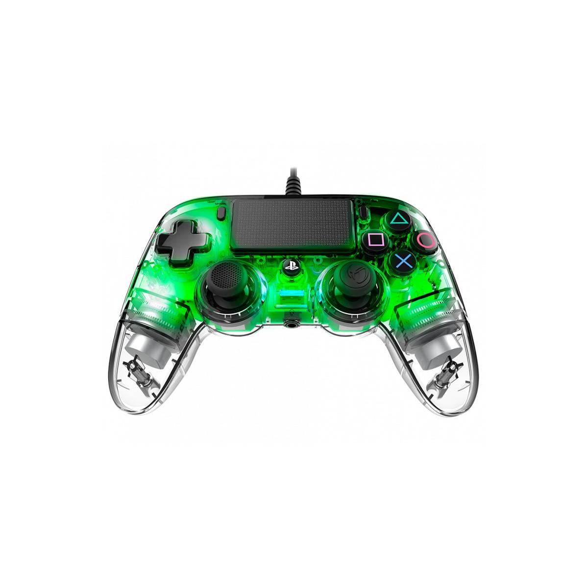 Nacon Compact Controller PS4 Ufficiale Sony PlayStation, Crystal Verde