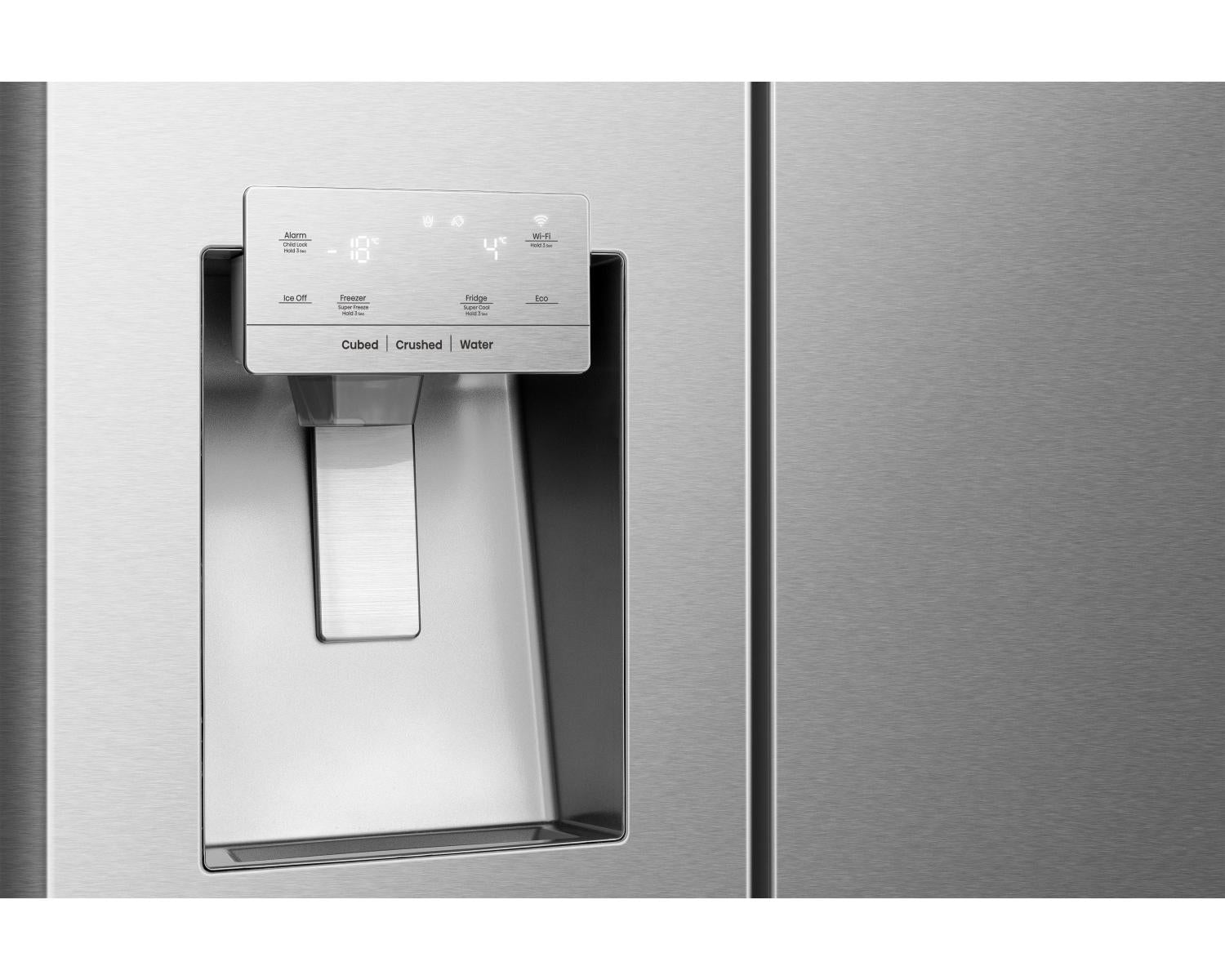 Hisense RS818N4TIE Frigorifero SideBySide 2 Porte 632L Libera Installazione Inox