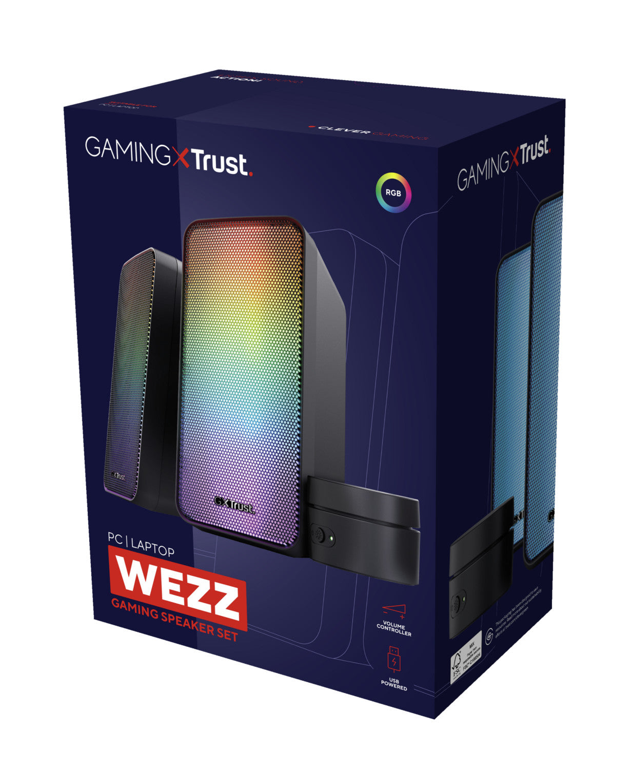 Trust 24587 GXT611 Wezz Set di Altoparlanti 6 W PC e PC Portatile 2.0 canali 3 W Nero